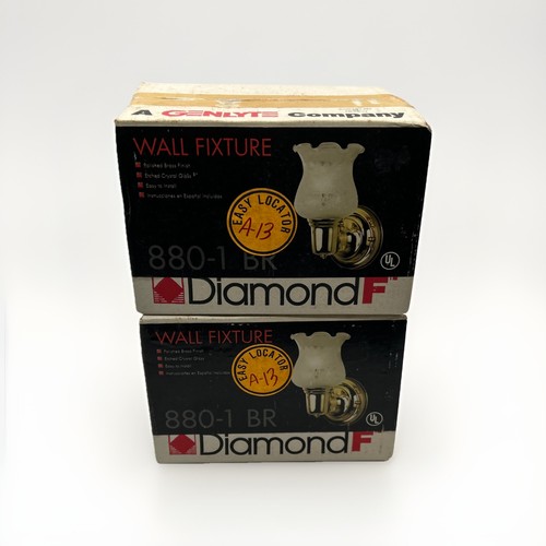Vtg diamond wall light - diamond,
